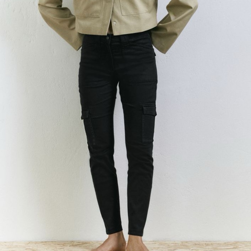 Charcoal Gray Cargo Pants